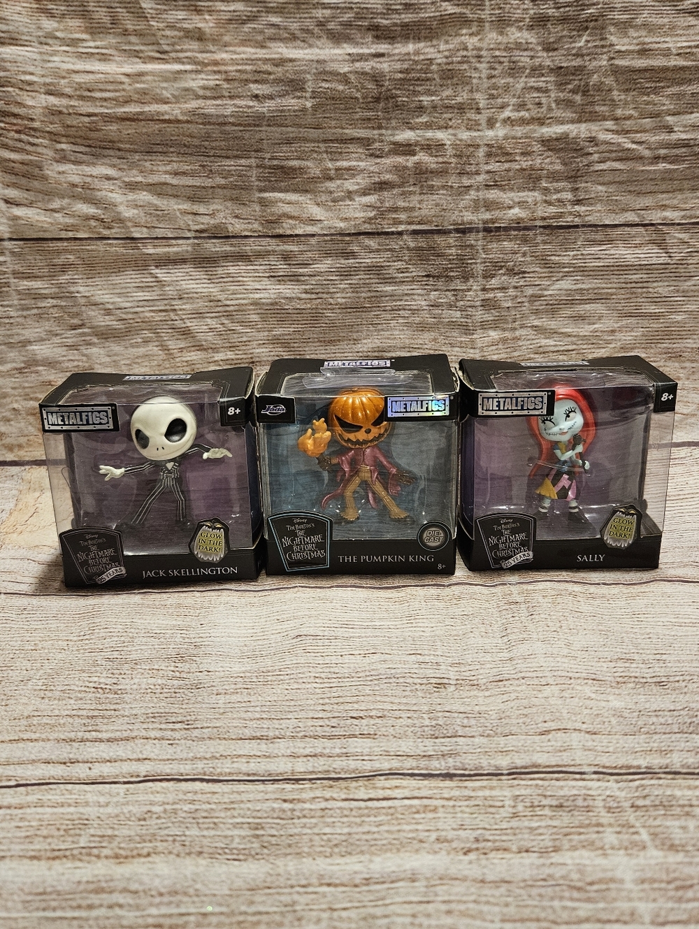 Nightmare before christmas Jack, sally, pumpkin Metal figs figurines